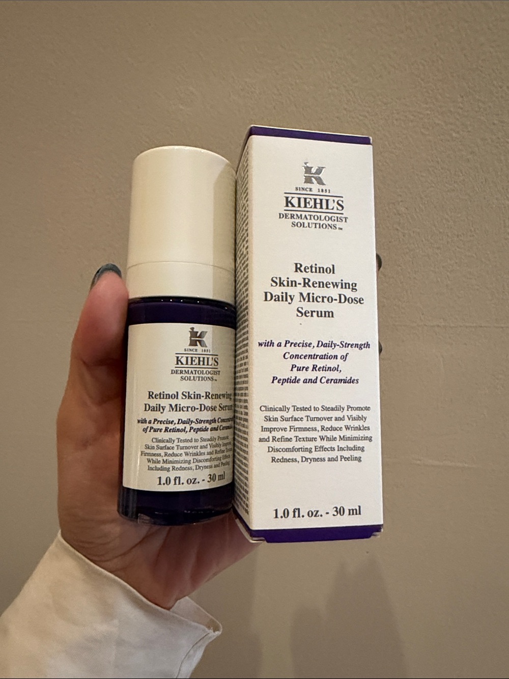 Kiehl's Retinol Skin-Renewing Micro Dose Serum 30ml new in box *blogger*